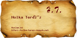 Holka Teréz névjegykártya