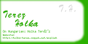 terez holka business card